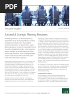 Successful Strategic Planning Processes: Executive Insights