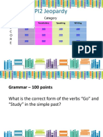 PI2 Jeopardy: Category S C O R E