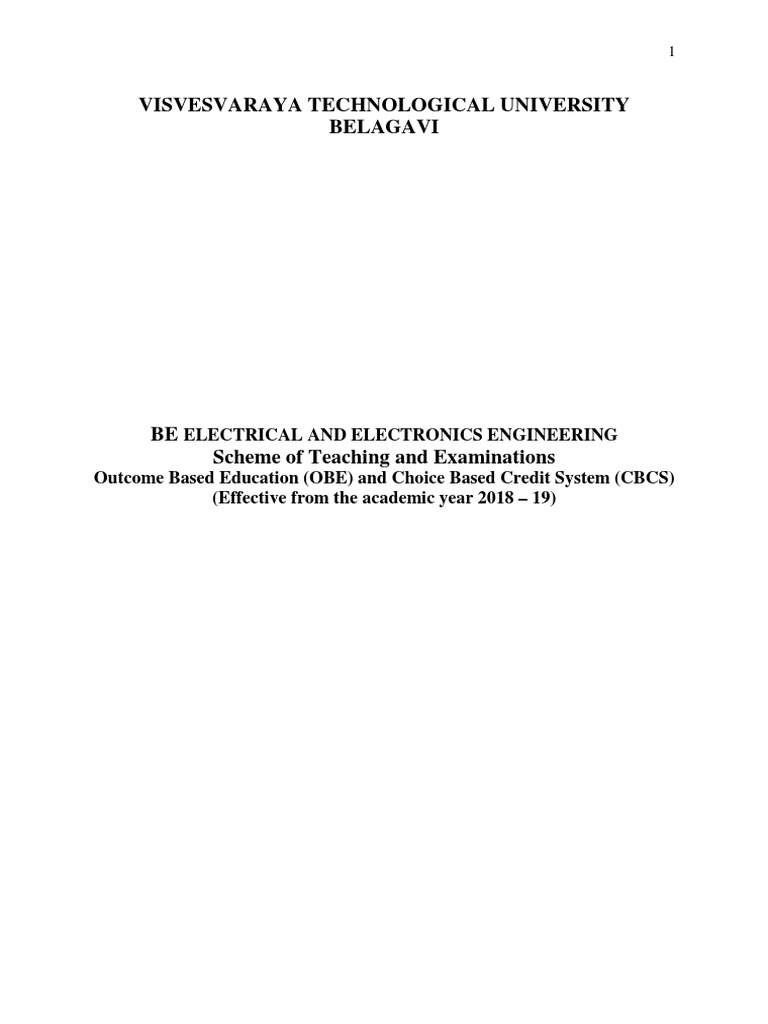 Visvesvaraya Technological University Belagavi | Download Free PDF ...