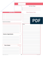 Monthly Planner April PDF