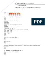 Soal UAS Matematika Kelas 1 Semester 1 PDF