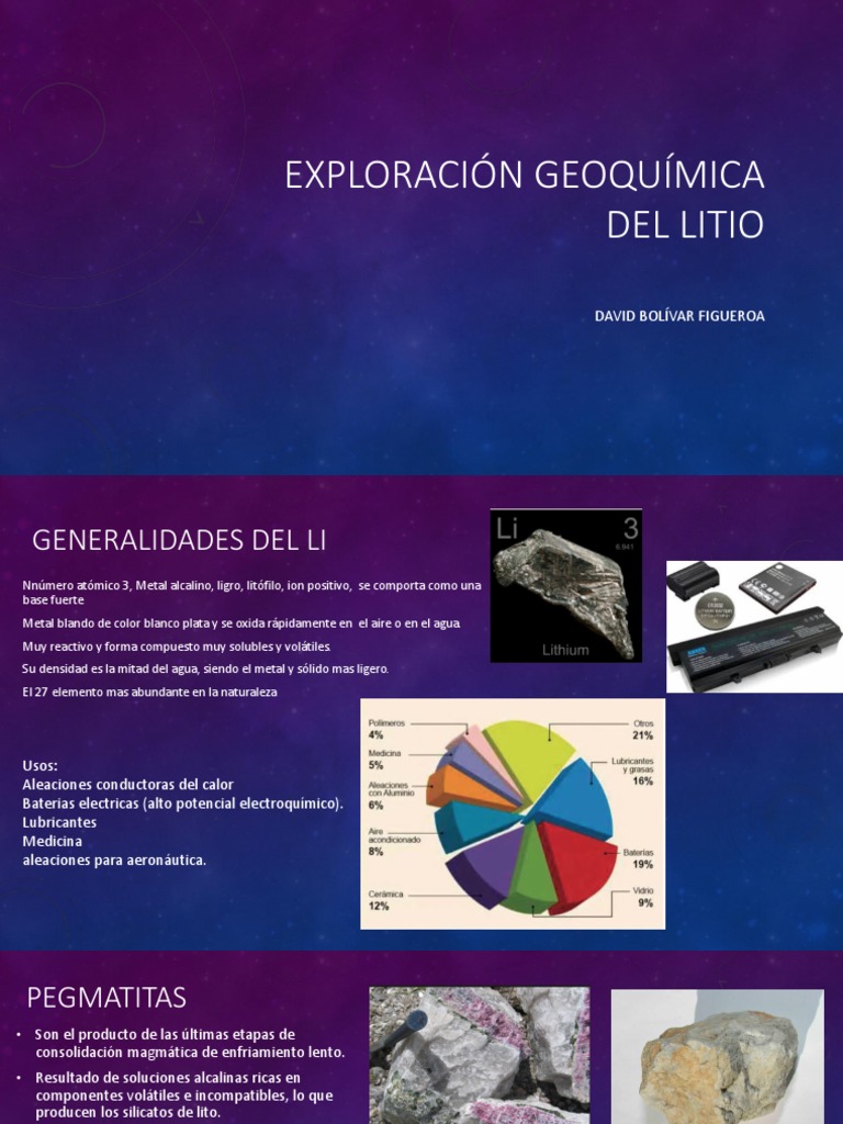 Geoquimica Del Litio | PDF | Litio | Elementos metálicos