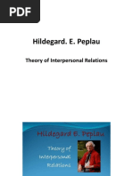 Hildegard. E. Peplau: Theory of Interpersonal Relations