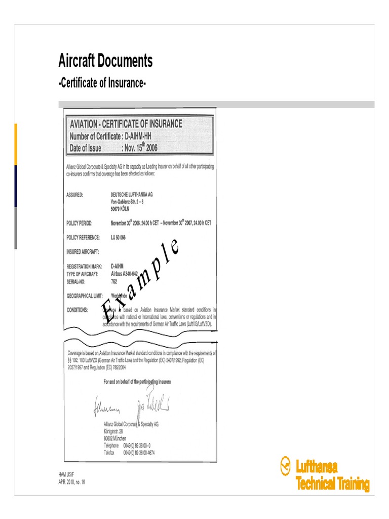 Aircraft Documents and Approvals Guide | PDF