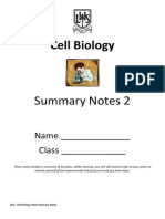 Unit 1 - Cell Biology Summary Notes