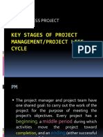 Key Stages of Project Management/Project Life Cycle