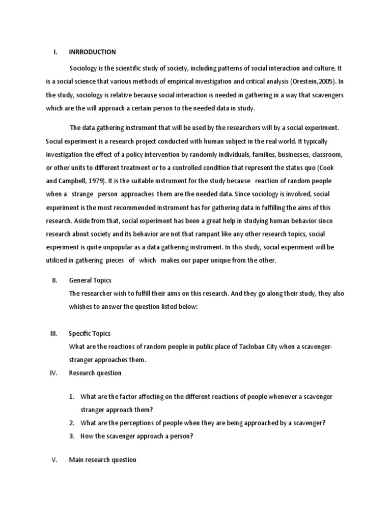 Research Task | PDF | Experiment | Sociology