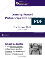 Learning-Focused Partnerships With Principals: Eric Nelson, PH.D