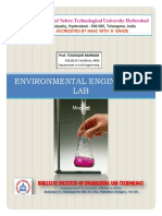 JNTU Hyderabad Environmental Engineering Lab Manual