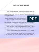 Prezentare Curs Online Limba Rusa Pentru Incepatori PDF