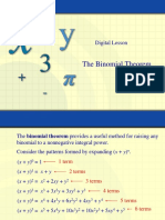 The Binomial Theorem: Digital Lesson