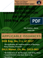 Barangay Drug Clearing Operation An Update (DDB Reg. No. 3 S. 2017)