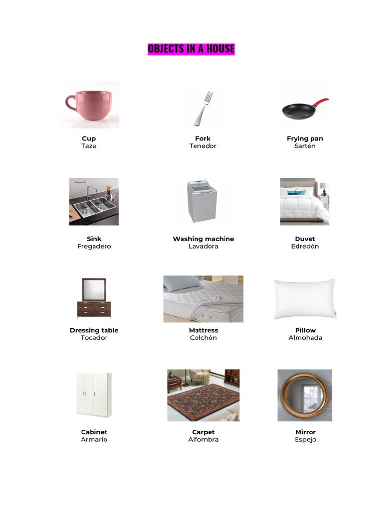 Objects Found in a House | PDF