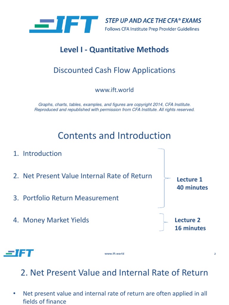R07 Discounted Cash Flow Applications Slides | PDF | Net Present Value ...