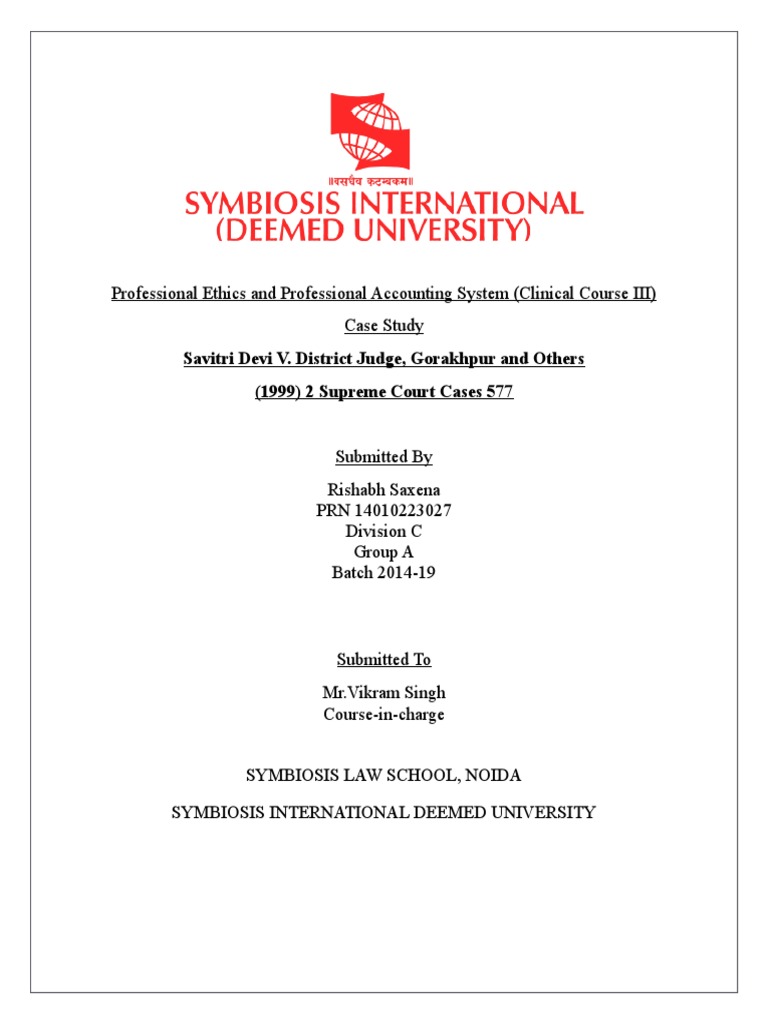 Case Comment | PDF | Lawsuit | Judgment (Law)