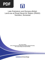 Late Prehistoric and Romano-British Land-Use at Royal Naval Air Station (RNAS) Yeovilton, Somerset