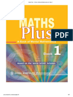 Maths Plus - A Book of Mental Mathematics For Class-1