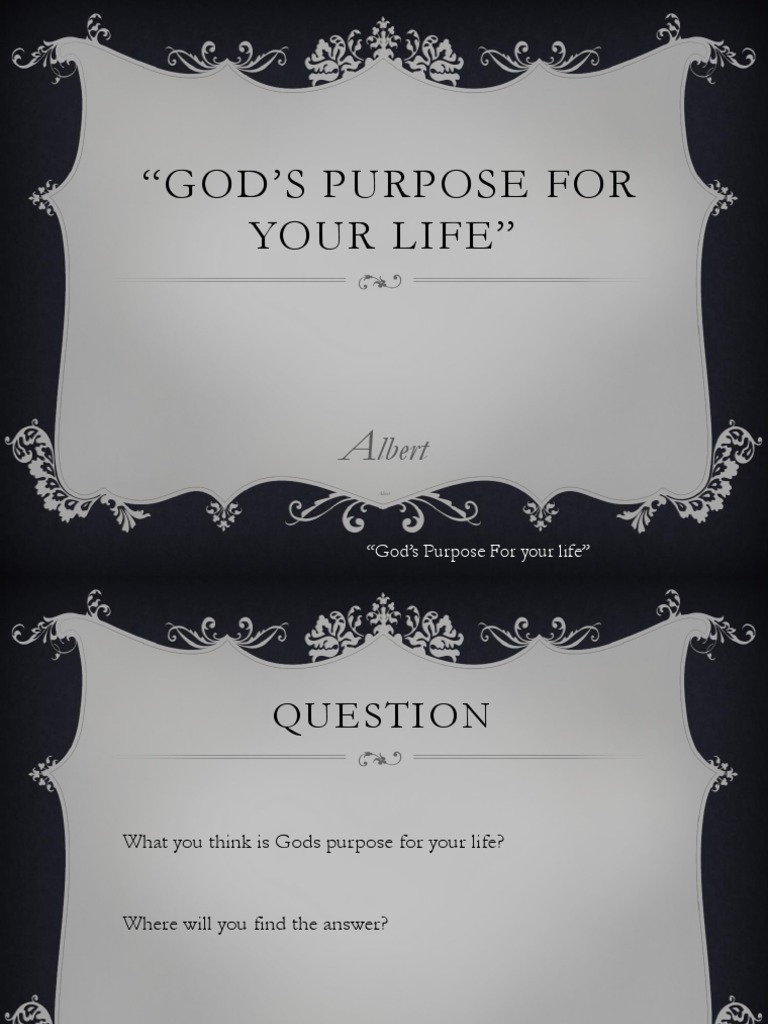 Discovering God's Purpose for Your Life | PDF | Christian ...