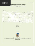 007 - Mobilizing Women For Change - Case Study of Sanjaynagar, Ahmedabad by Bijal Bhatt and Pooja Shah, June 2010 PDF