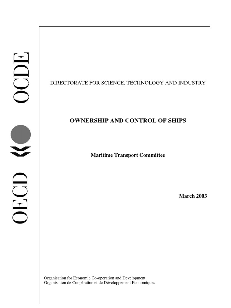 Ownership and Control of Vessels | PDF | Bearer Instrument | Ownership