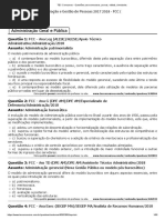 Administração e Gestão de Pessoas 2017 2018 - FCC