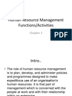 Chapter 2 - Human Resource Management Functions