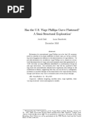 Has the U.S. Wage Phillips Curve Flattened? A Semi-Structural Exploration Jordi GalÌ Luca Gambetti December 2018