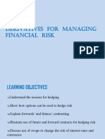 Derivatives For Managing Financial Risk