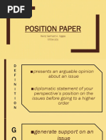 Position Paper: Heinz Gerhard A. Uggas STEM-101