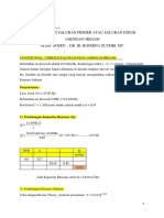 Contoh Soal Dimensi Saluran Pada Jaringan Irigasi Dr. Ir. Rosmina Zuchri, MT