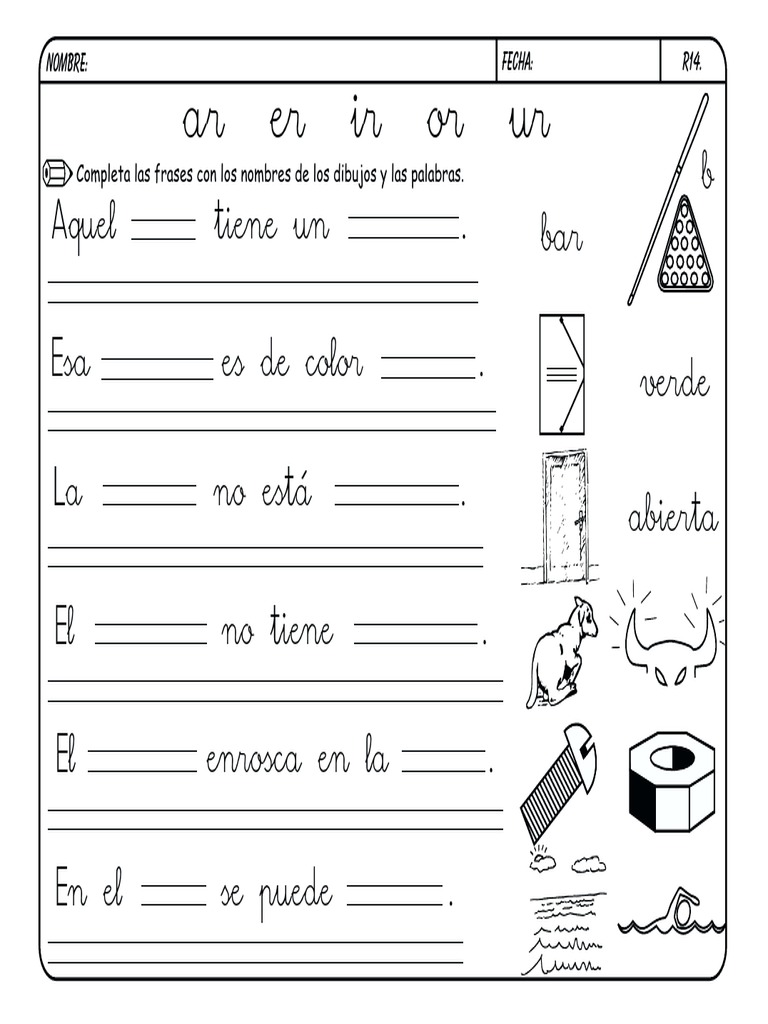 Metodo De Lectoescritura Jose Boo Letra R Pdf Ocio Deportes