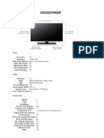 UA26EH4000 Spec
