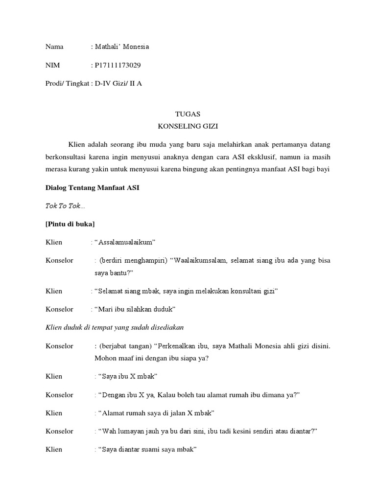 Dialog Konseling Pdf
