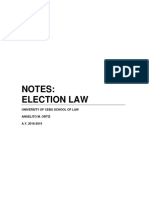 Election Law Notes