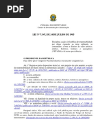 Lei N° 7347 de 1985 - Ação Civil Pública