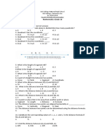 Mathematics Grade 10 Test I.: Fourth Periodical Examination
