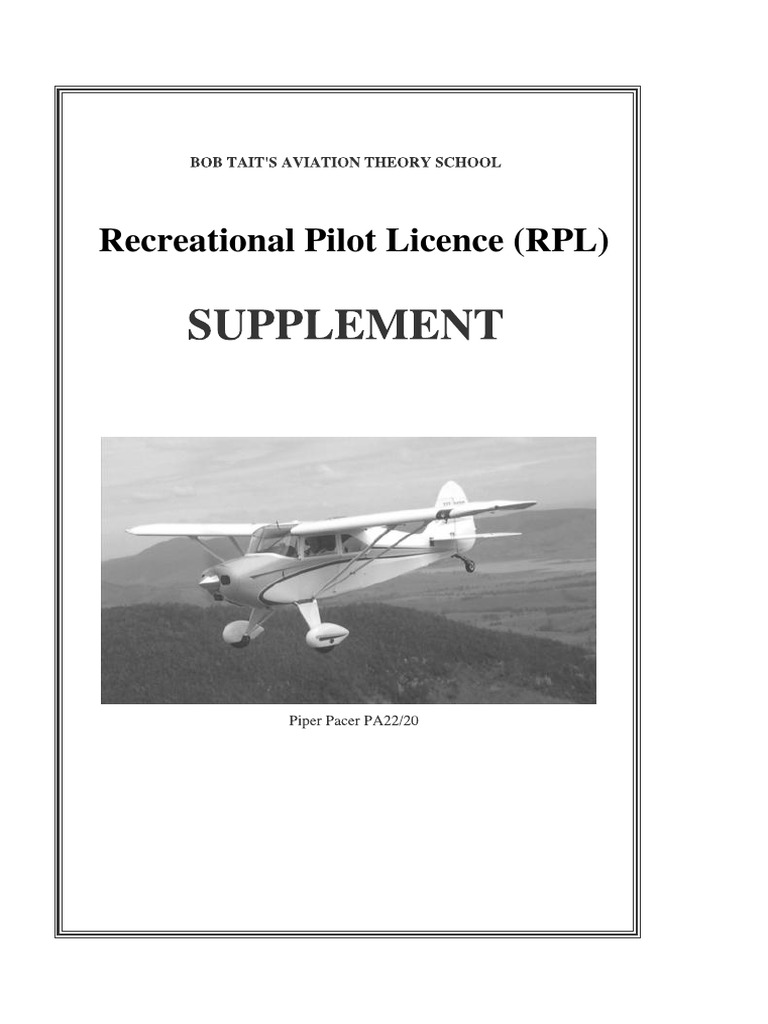 Recreational Pilot Licence (RPL) | PDF | Technology & Engineering
