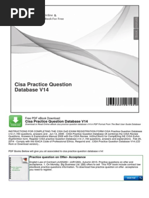 Cisa Practice Question Database V14 | PDF | Multiple Choice