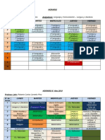 Horario 2019