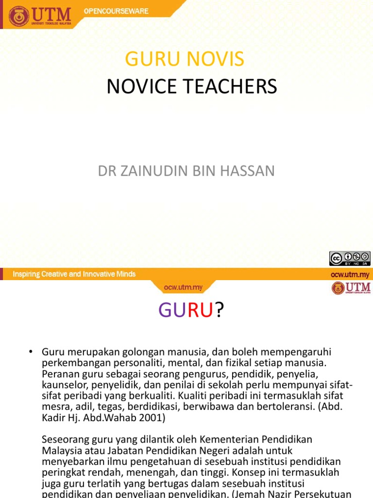 Definisi Guru Novis Pdf Pdf