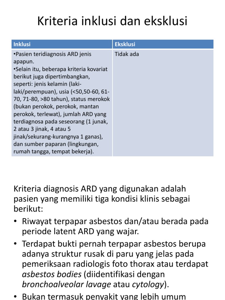 Kriteria Inklusi Dan Eksklusi Sampel | PDF
