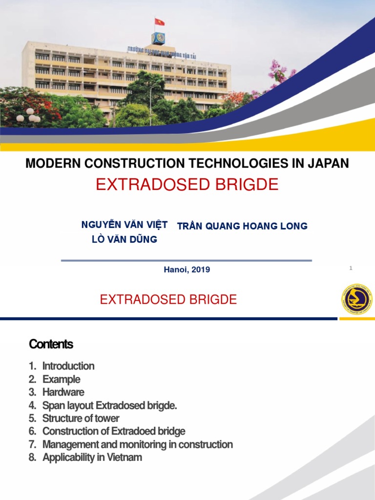 Extradosed Bridge | PDF | Beam (Structure) | Bridge