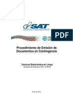 FEL Procedimiento Emision de Documentos en Contingencia PDF