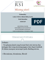 Mioma Uteri: Pembimbing: Letkol (CKM) DR Rifardi Rifiar, SP - OG Rezki Ramadhan 1102013247