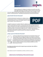 What is Parenteral Nutrition Spanish