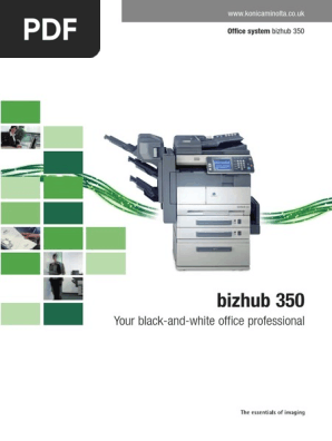 Bizhub 350 Brochure Pdf Fax Image Scanner