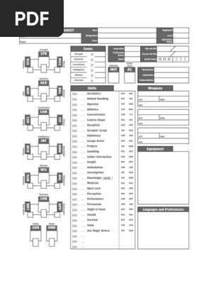 Character Sheet