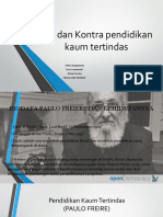 Pro Dan Kontra Pendidikan Kaum Tertindas