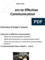 Week 5 Final Barriers To Effective Communication SH4000 TERM 2 Lecture Slides