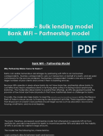 Bank MFI - Bulk Lending Model
